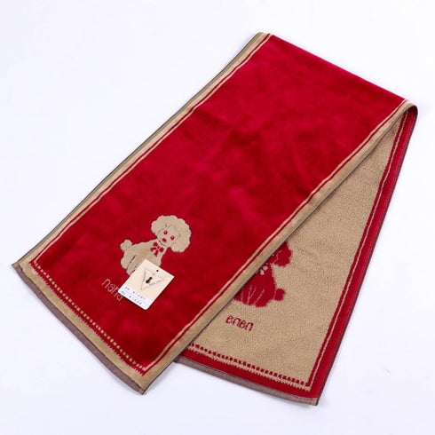 タオル 横浜ナナ NANA スポーツタオル プードル アカベージュ nn-spt14