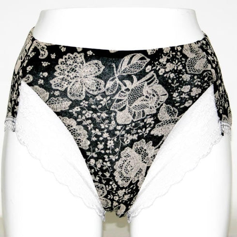 【セール】ショーツ TUNIC 80双フライス抜染・大花 クロ M【50%off】価格 ¥3,300→ セール価格 ¥1,650