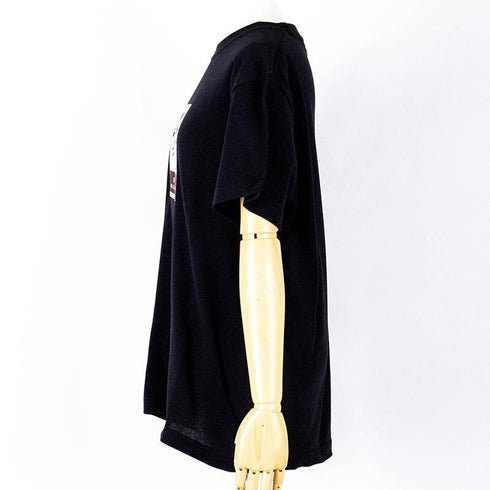 シャツ 横浜ナナ 湘南 NANA Tシャツ バンザイネコ柄 サイズL クロ nn-t4-B