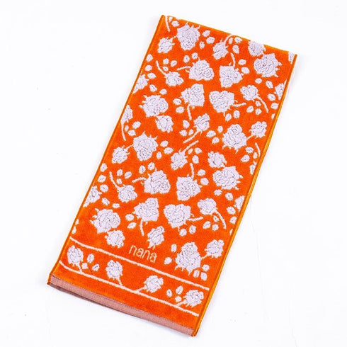 タオル 横浜ナナ 湘南ナナ NANA フェイスタオル ハーフ ローズ2 オレンジシロ nn-fth11-H