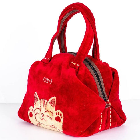 バッグ 横浜ナナ NANA ボストンバッグ バンザイネコ アカベージュ nn-btm62-A