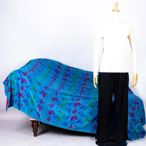 タオル 横浜ナナ NANA タオルケット パピヨン ブルー多色 nn-ket2-G