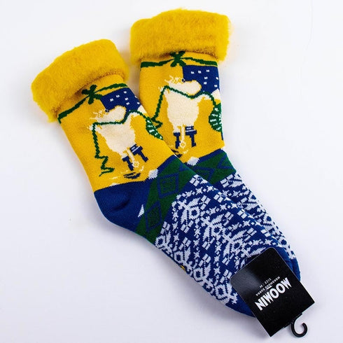 ソックス MOOMIN モコモコソックス ムーミン&フローレン ネウロス/編み物 マスタード サイズM 36-38 (22.5ー25cm)MM042MMD