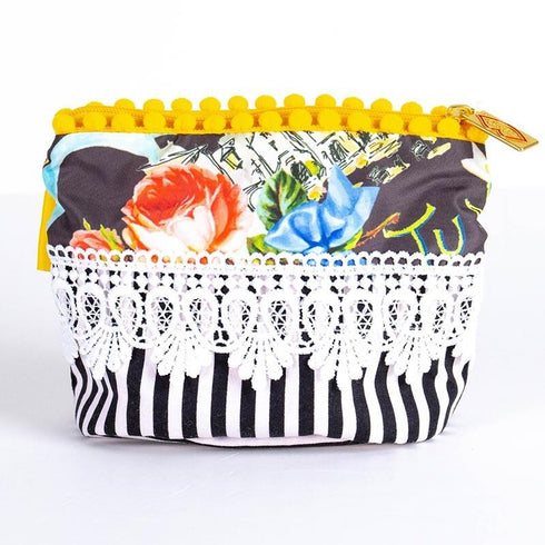 ポーチ TUNIC マリンラブのレーシーポーチ クロ 17428-A