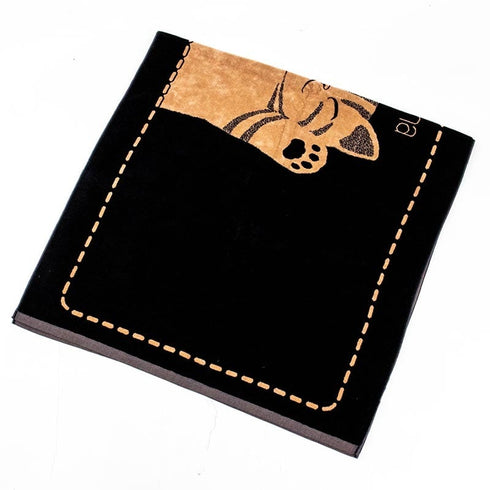 タオル 横浜ナナ NANA バスタオル バンザイネコ クロベージュ nn-bast7-A