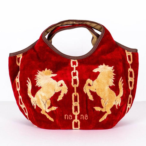 バッグ 横浜ナナ 湘南ナナ NANA Kバッグ ホース アカベージュ nn-k50