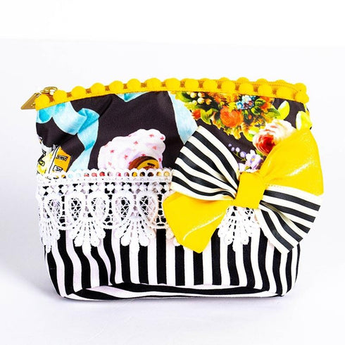 ポーチ TUNIC マリンラブのレーシーポーチ クロ 17428-A