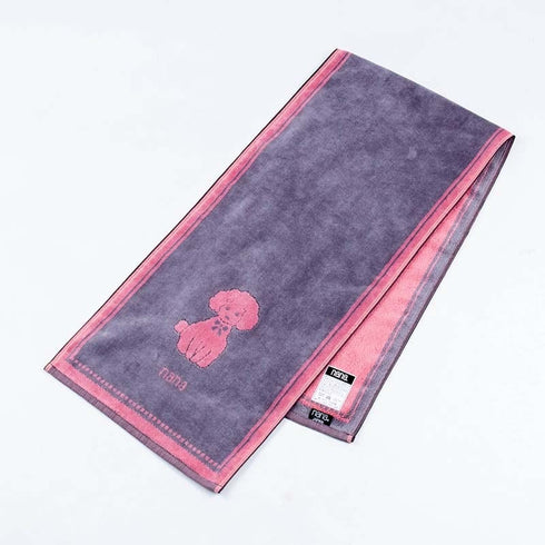 タオル 横浜ナナ NANA スポーツタオル プードル グレーピンク nn-spt90