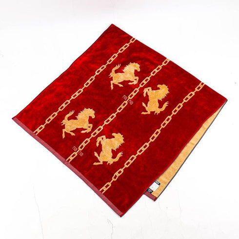 タオル 横浜ナナ NANA バスタオル ホース柄 アカベージュ nn-bast8-B