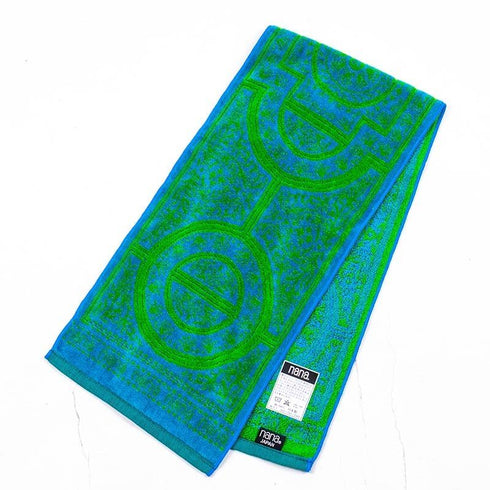 タオル 横浜ナナ NANA フェイスタオル ハーフ ドーム柄 ライトブルーライトグリーン nn-fth27-Q