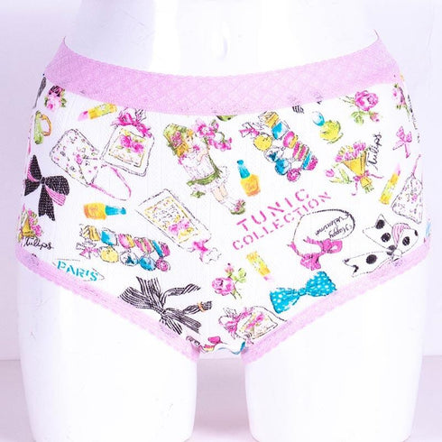 ショーツ 下着 TUNIC 針抜き・キャラリボン のびふわパンツ オフ サイズM 1466M-A