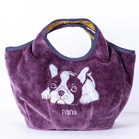 バッグ 横浜ナナ NANA Kバッグ フレンチブルドッグ グレーシロ nn-k43