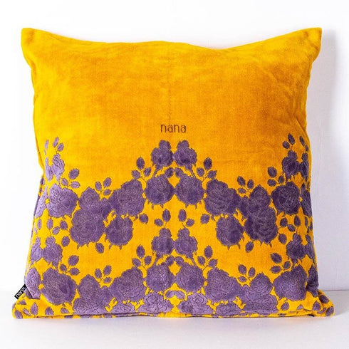 クッションカバー 横浜ナナ 湘南ナナ  NANA ローズ イエローグレー nn-CC3-F