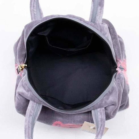 バッグ 横浜ナナ NANA ボストンバッグ中 ベア柄 グレーピンク nn-btm7-I