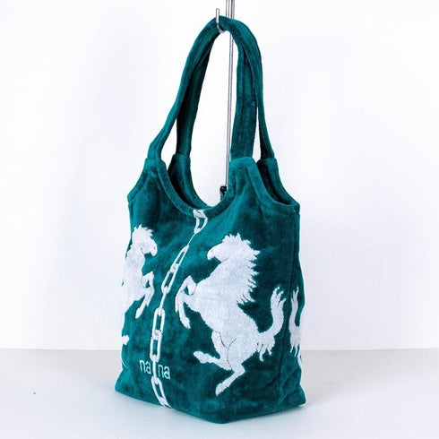 バッグ 横浜ナナ 湘南ナナ NANA ストリートバッグ ホース グリーンシロ nn-st10-B