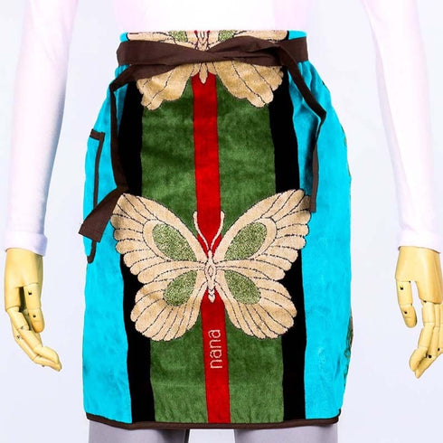 エプロン 横浜NANA サロンエプロン B蝶 ベージュ nn-sep1-A