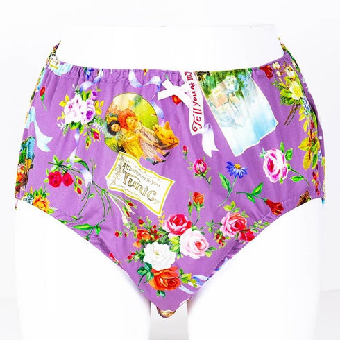 ショーツ 下着 TUNIC ビスコラピア・オールハピネス オヤスミパンツ パープル 1118L-C