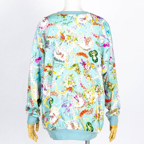 【セール】トレーナー TUNIC 40接結・メロディフラワー ブルー フリーサイズ トレーナー AWS-6334-B ¥15,400→¥10,780