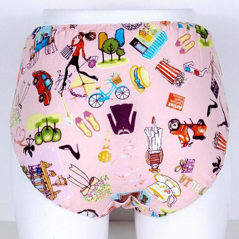 ショーツ TUNIC 50強撚フライス*ワールドカフェ オヤスミパンツ ピンク サイズL 1097L-B