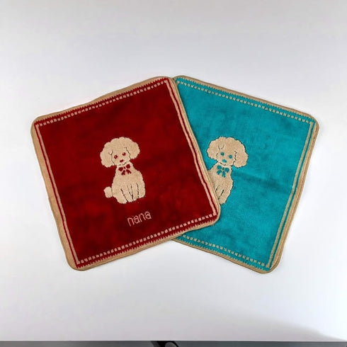 ハンドタオル 横浜ナナ 湘南ナナ NANA ハンドタオル 2枚セット プードル nn-hm-pd