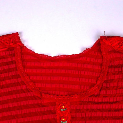 フレンチシャツ 下着 TUNIC【定番】 サッカーボーダー フレンチシャツ アカ 9447-I