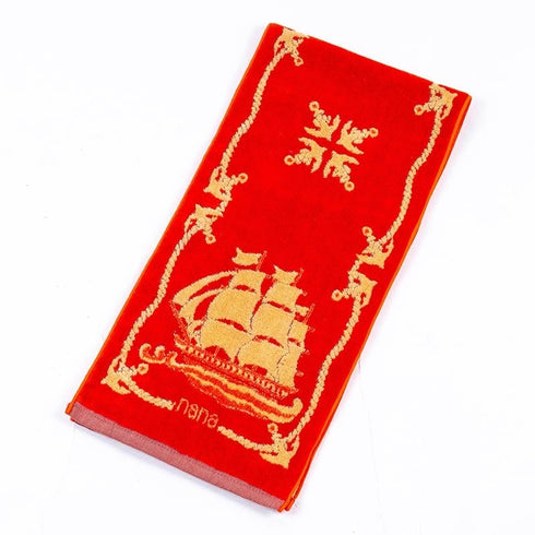 タオル 横浜ナナ 湘南ナナ NANA フェイスタオル ハーフ バイキング オレンジシロ nn-fth29-E