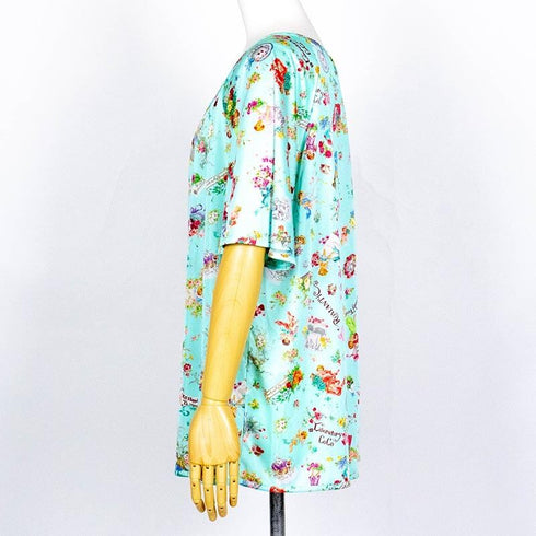 ウェア TUNIC ビスコラピア 半袖チュニック ブルー 5021-C