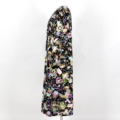 ネグリジェ TUNIC ビスコラピア・シャイニーデイ 長袖ネグリジェ クロ フリーサイズ 12781-D