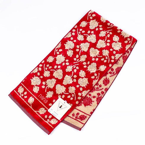 タオル 横浜ナナ NANA フェイスタオル ハーフ ローズ2 アカベージュ nn-fth11-A