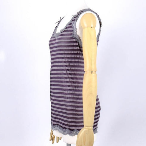 ランニング 下着 TUNIC【定番】サッカーボーダー ランニングシャツ グレー フリーサイズ 9009-F