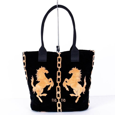 バッグ 横浜ナナ 湘南ナナ NANA H1バッグ ホース クロベージュ nn-H1-27A