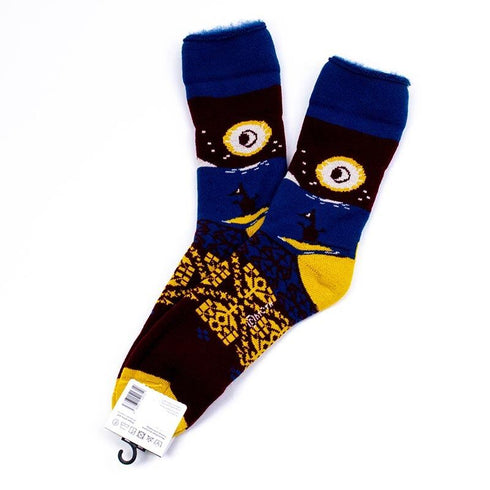 ソックス MOOMIN モコモコソックス ムーミンとフローレン ブラウン サイズL 40-42 (26ー28.5cm)MM034L-BR