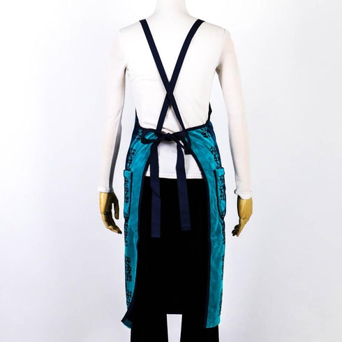 エプロン 横浜ナナ 湘南ナナ NANA DXエプロン B蝶 ブルー nn-dxeps2