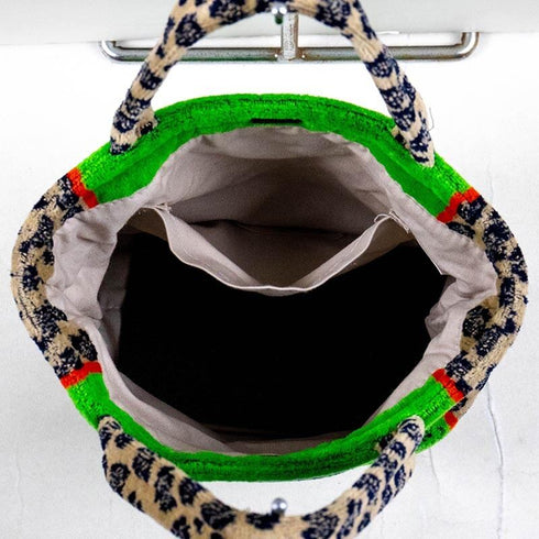 バッグ 横浜ナナ 湘南ナナ NANA ちょこバッグ ジャガー柄 ライトグリーン nn-tyk13-D