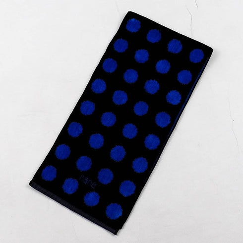 タオル 横浜ナナ 湘南ナナ NANA フェイスタオル ハーフ 水玉柄 紺ブルー nn-fth33-R