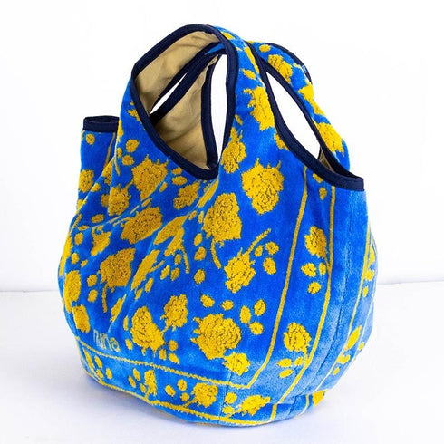 バッグ 横浜ナナ 湘南ナナ NANA Kバッグ ローズ2柄 ブルーイエロー nn-k59