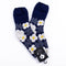 ソックス fromF モコモコソックス クッカプータラハ/花畑 ネイビー サイズM 36-38 (22.5ー25cm)TV099MNV