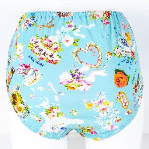 ショーツ 下着 TUNIC 50強撚フライス・ハピネスドリーム オヤスミパンツ ブルー サイズL 1145L-B