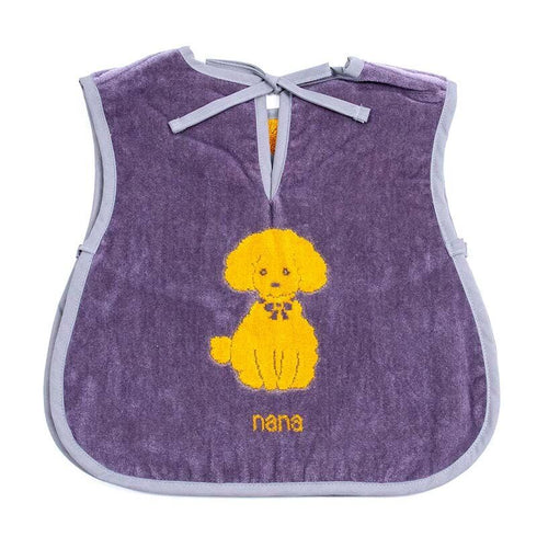 エプロン 横浜ナナ 湘南ナナ NANA 子供前掛け プードル   グレーイエロー nn-kep4-B