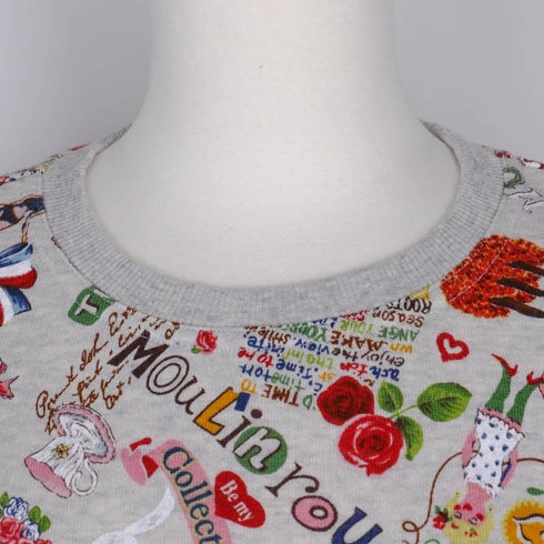 【送料無料】ワンピース TUNIC パイル裏起毛・ムーランCOCO スリットワンピース フリーサイズ ベージュ杢 43479-B