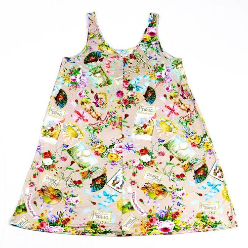 スリップ TUNIC ビスコラピア・オールハピネス Aラインスリップ モカ 1563-A