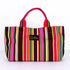 バッグ TUNIC タフタ転写プリントバービーストライプのミニBag マルチボーダー 18162-A
