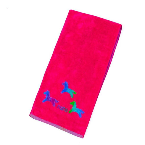 タオル 横浜ナナ 湘南ナナ NANA フェイスタオル ハーフ ポニー柄 チェリーピンク多色 nn-fth21-E