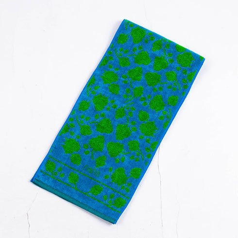 タオル 横浜ナナ 湘南ナナ NANA フェイスタオル ハーフ ローズ2柄 ブルーグリーン nn-fth11-P