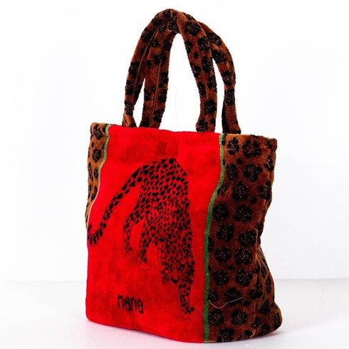 バッグ 横浜ナナ 湘南ナナ NANA ちょこバッグ ジャガー柄 アカ nn-tyk13-B