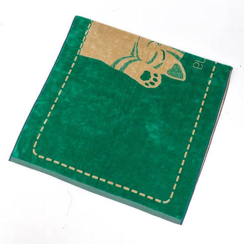 タオル 横浜ナナ NANA バスタオル バンザイネコ グリーンベージュ nn-bast7-C