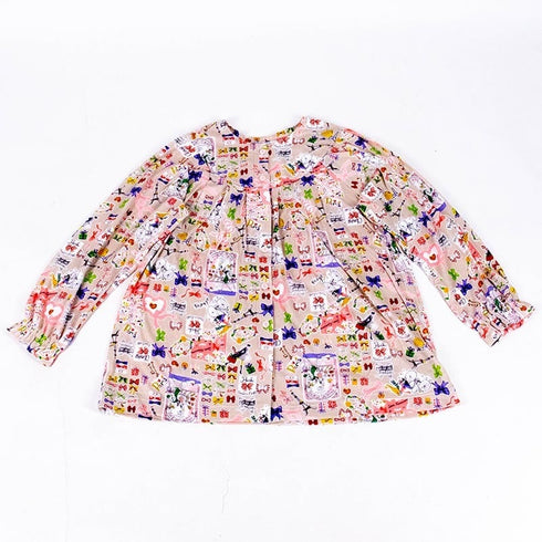 パジャマ TUNIC 60接結・リボンキャラ ヨーク全開パジャマ フリーサイズ ベージュ 26379-B