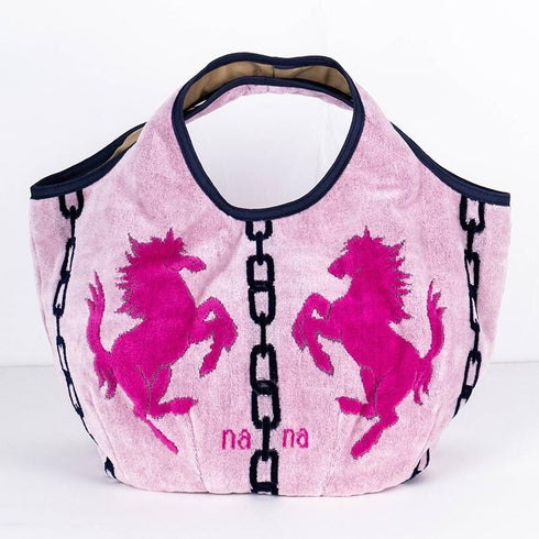 バッグ 横浜ナナ 湘南ナナ NANA Kバッグ ホース柄 ピンクチェリーピンク紺 nn-k53