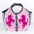 バッグ 横浜ナナ 湘南ナナ NANA Kバッグ ホース柄 ピンクチェリーピンク紺 nn-k53