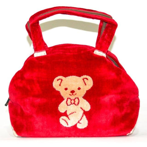 バッグ 横浜ナナ NANA ボストンバッグ中 ベア柄 アカベージュ nn-btm7